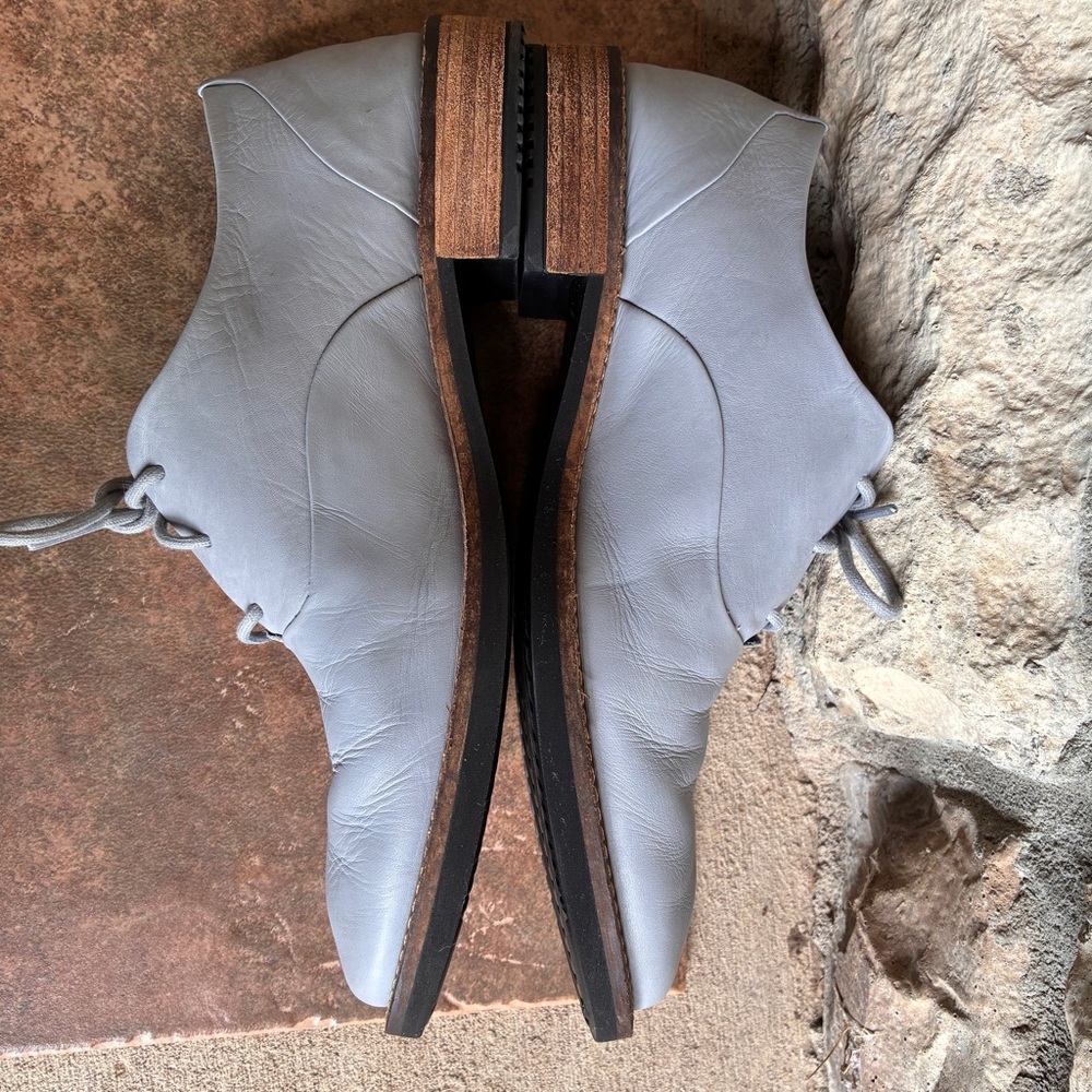 ECCO SARTORELLE GRAY/SILVER LEATHER TAILORED OXFORD EUR40. - Picture 7 of 14